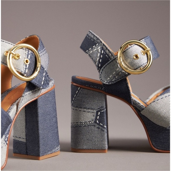 See By Chloe Joei Patchwork Denim
Platform Heels size 39 - Picture 8 of 8